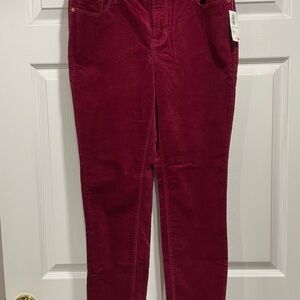 Old Navy Deep Red Velvet Pants